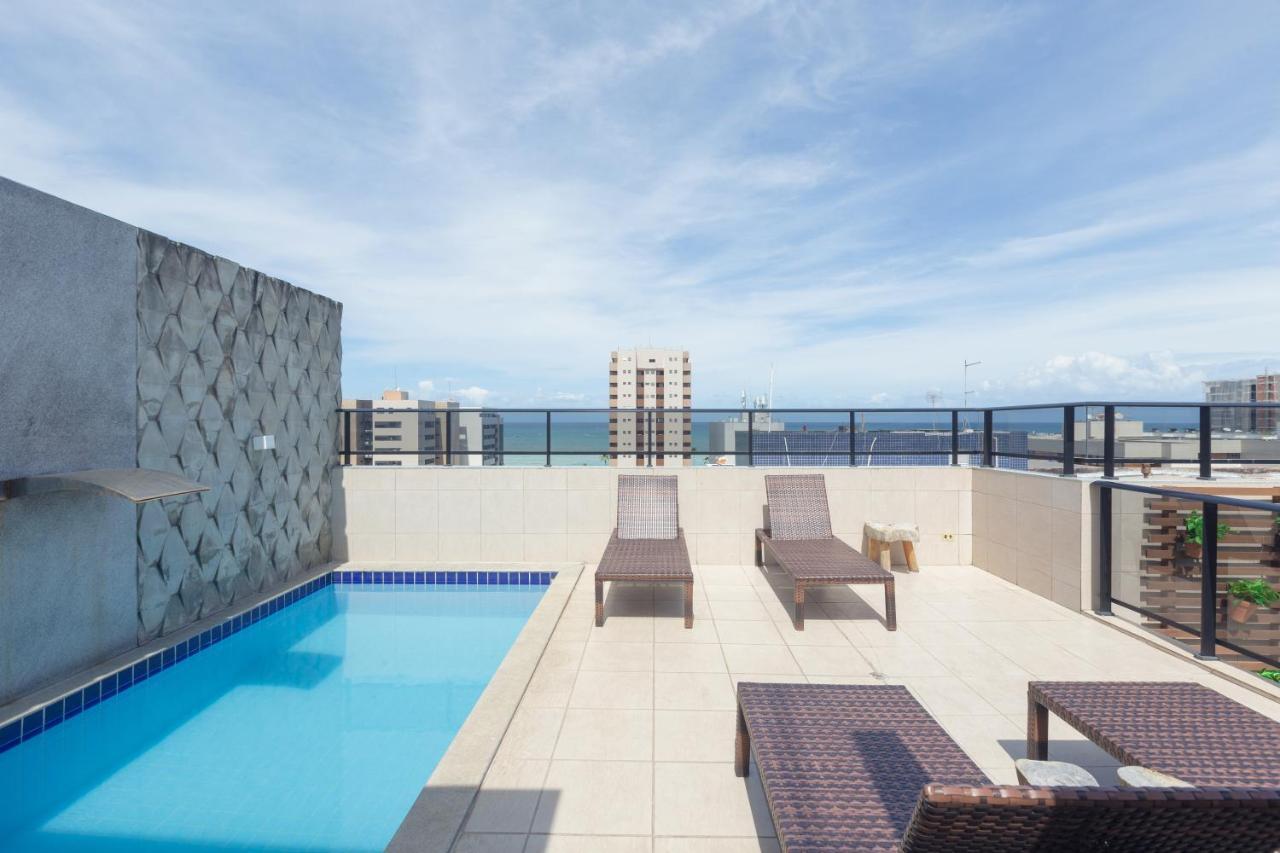 Flat Quarto E Sala C/ Vista Mar Espetacular Apartment Maceió Exterior foto